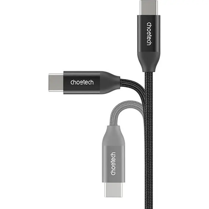 Кабель Choetech XCC-1036-BK, преміум якість USB2.0 С-папа/C-папа, 2 м. (XCC-1036-BK) - фото 2