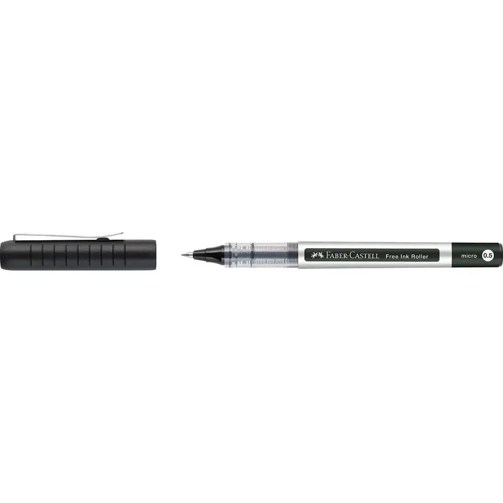 Ролер Faber-Castell Free Ink rollerball, колір чорнила чорний, 0,5 мм, одноразова (29194) - фото 3