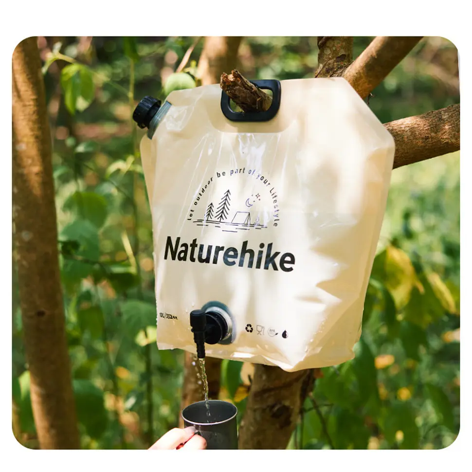 Складаний контейнер для води з поліетилену Naturehike CNK2450CF027, 10 л, жовтий - фото 6