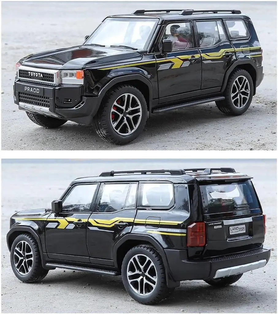 Колекційна металева модель автомобіля АвтоЕксперт Toyota Land Cruiser Prado J250 з інерцією, світлом та звуком 1:24  - фото 9