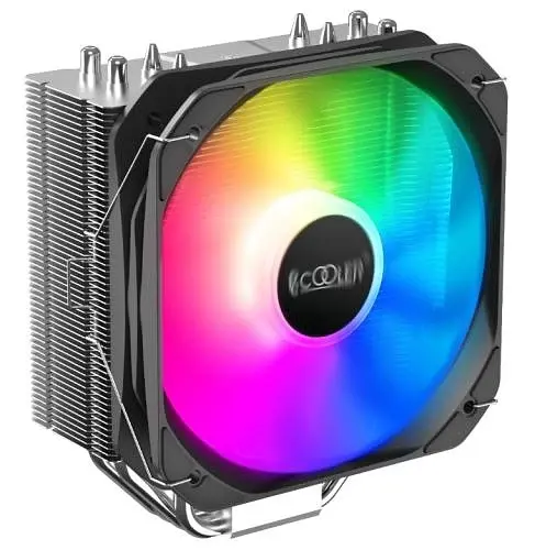 Кулер для процесора PALADIN 400 ARGB, алюміній/мідь, 1x130 мм ARGB, для Intel 1851/1700/120 PcCooler teh0027852