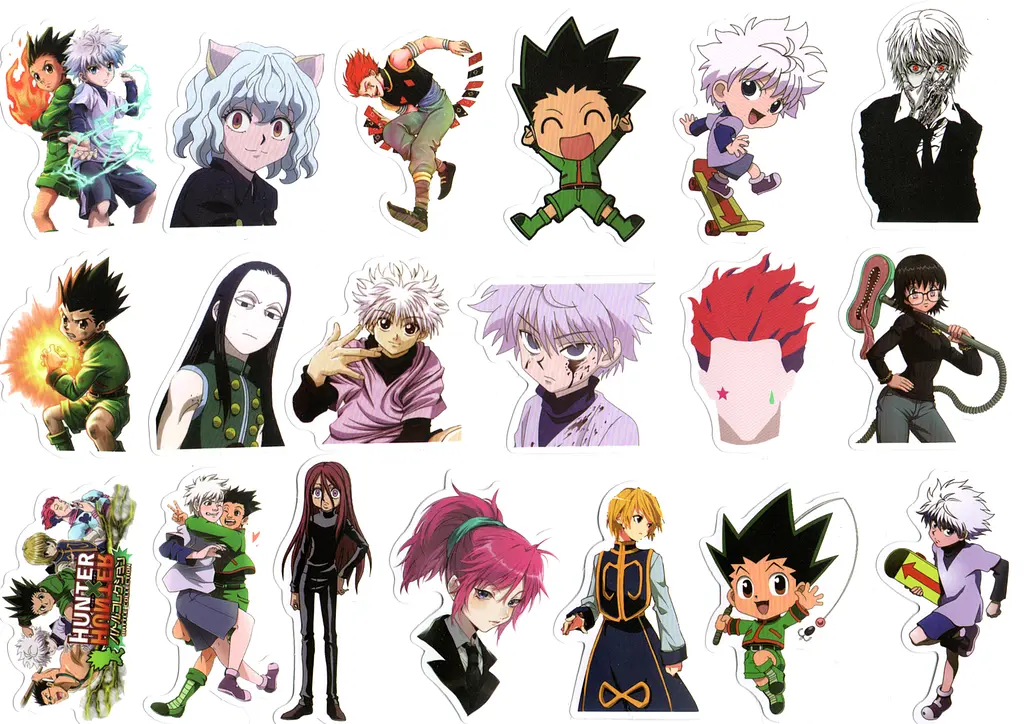 Стікерпак Хантер х Хантер Набір наклейок Hunter × Hunter 50 штук - фото 3