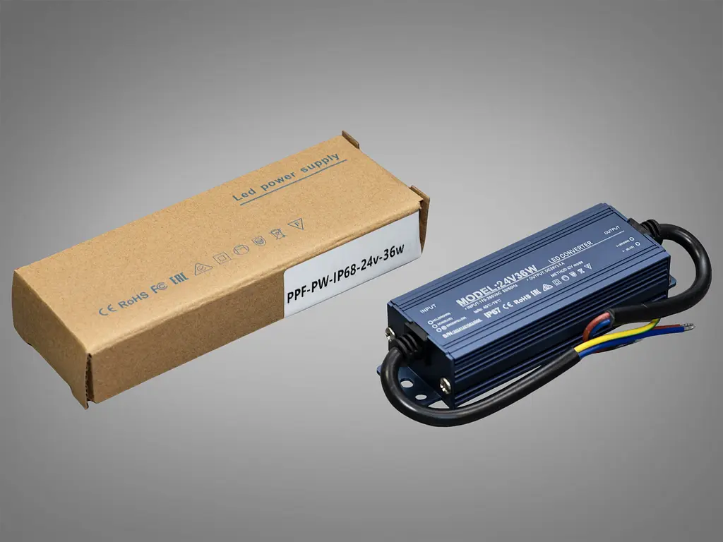 Блок питания 24 В, для подключения LED ленты, 36Вт, 1.5А - фото 2