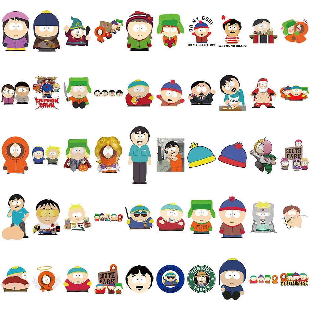 Стікерпак Південний Парк Набір наклейок GeekLand South Park 100 штук - фото 5