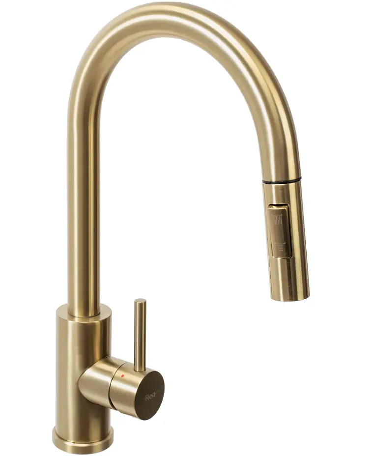 Змішувач для кухні Rea Fresh brushed gold REA-B9148, Золотий - фото 3