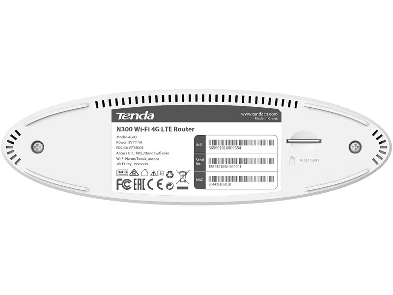 Маршрутизатор (роутер) Tenda 4G03 - фото 3
