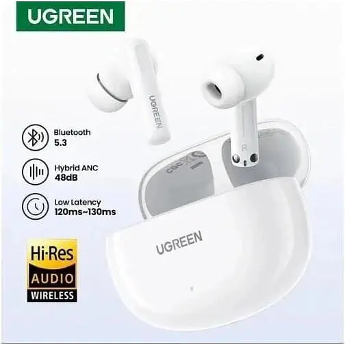 Беспроводные наушники Ugreen WS200 HiTune T6 Hybrid Active Noise-Cancelling Earbuds - фото 5