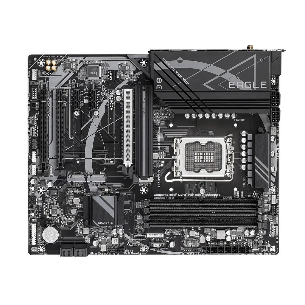 Материнская плата Z790 EAGLE AX s1700 Z790 4xDDR5 M.2 HDMI DP Wi-Fi ATX Gigabyte teh0018997 - фото 4