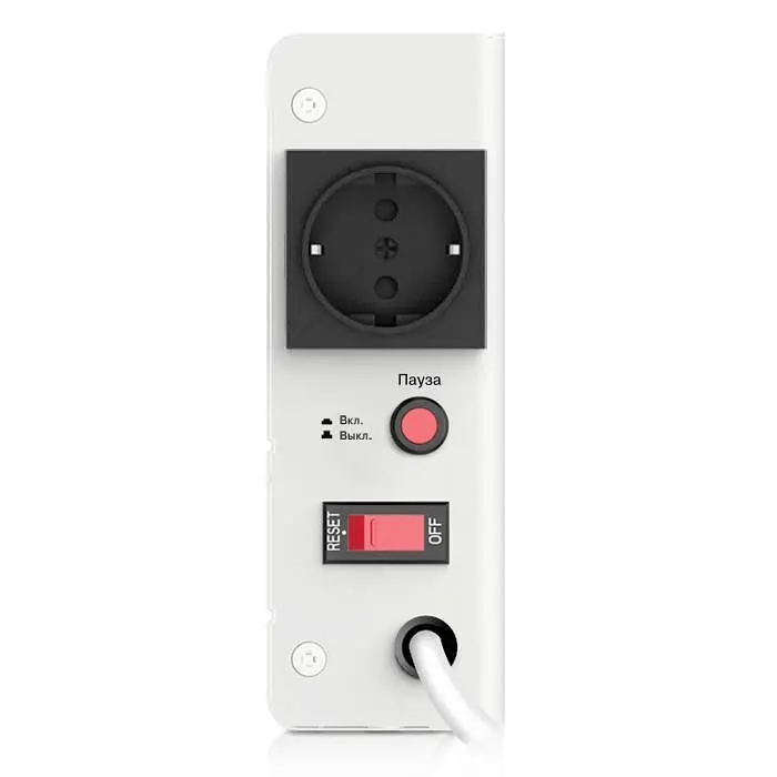 Стабілізатор напруги Real-EL STAB SLIM-1000 White, 1000VA, 800W, входное напряжение 220V+/-20%, 1 розетка (S 800 Вт (SLIM-1000) - фото 2