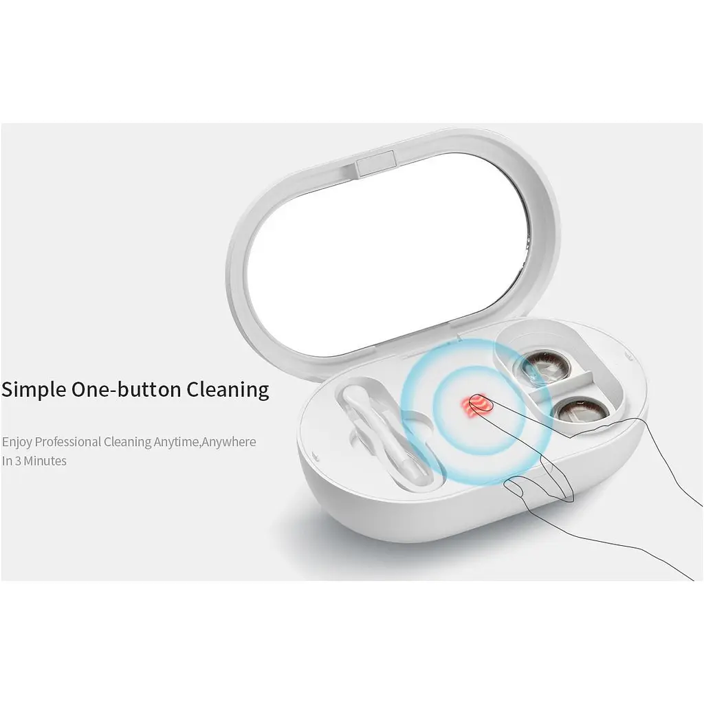 Ультразвуковий очищувач для контактних лінз EraClean Contact Lens Ultrasonic Clean GM01 [146297] - фото 11