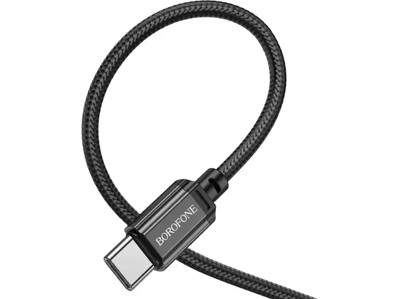 Кабель Borofone BX87 Sharp USB Type-C to USB Type-C 60W 1m Black (6974443389067) - фото 2