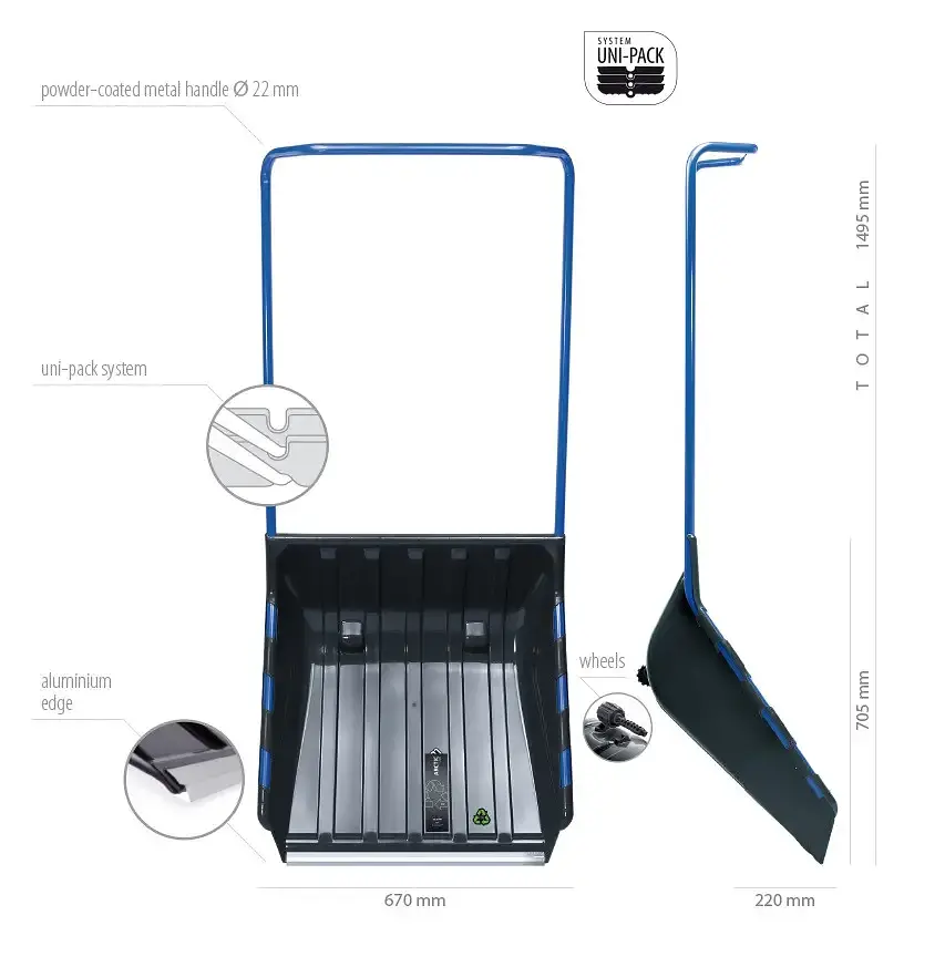 Лопата-ковш Prosperplast Arctic L Eco 150х67 см (ILTL) - фото 4