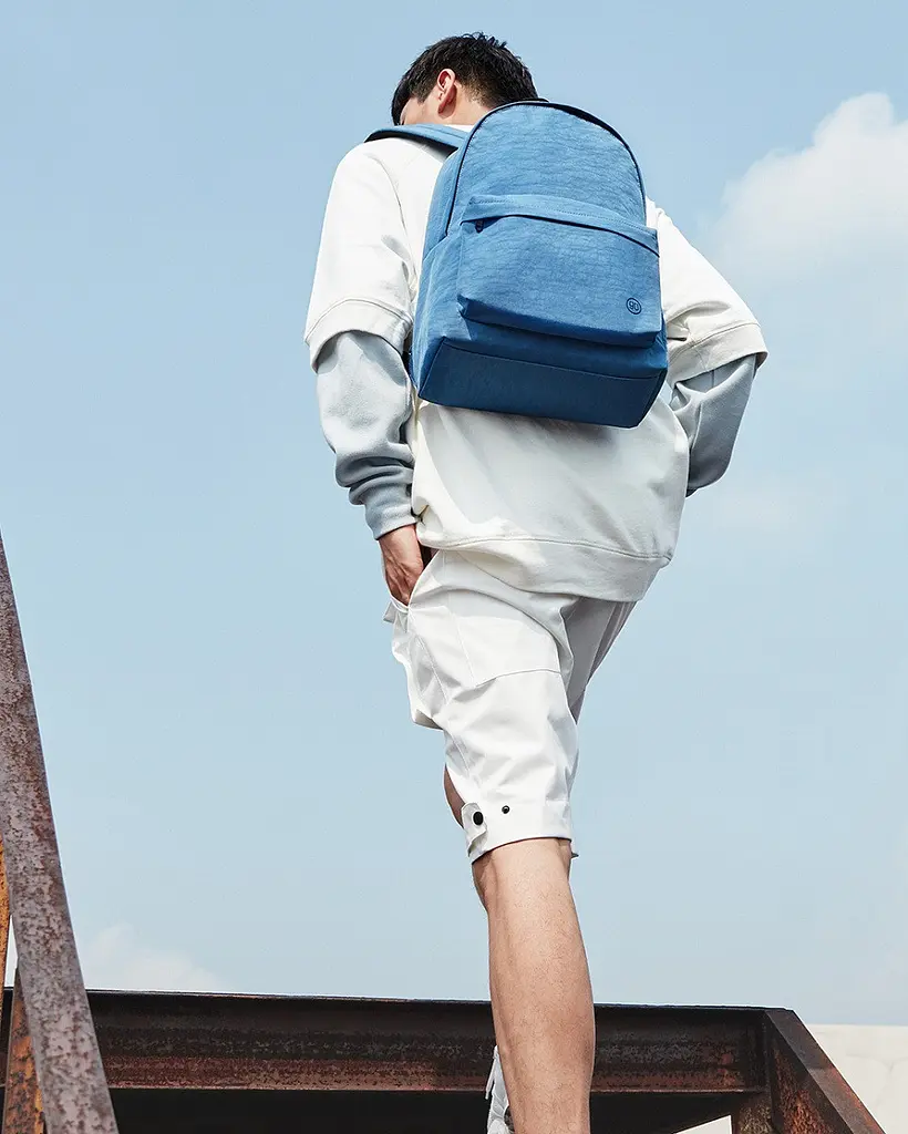 Рюкзак RunMi 90 Ninetygo Youth College Backpack Light Blue 15L - фото 3