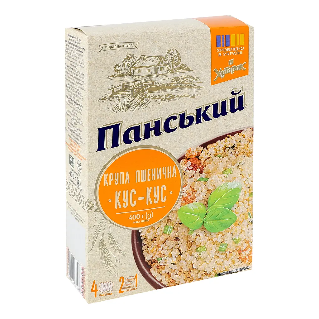 Крупа пшеничная Кус-кус Хуторок Панский 400 г  - фото 3