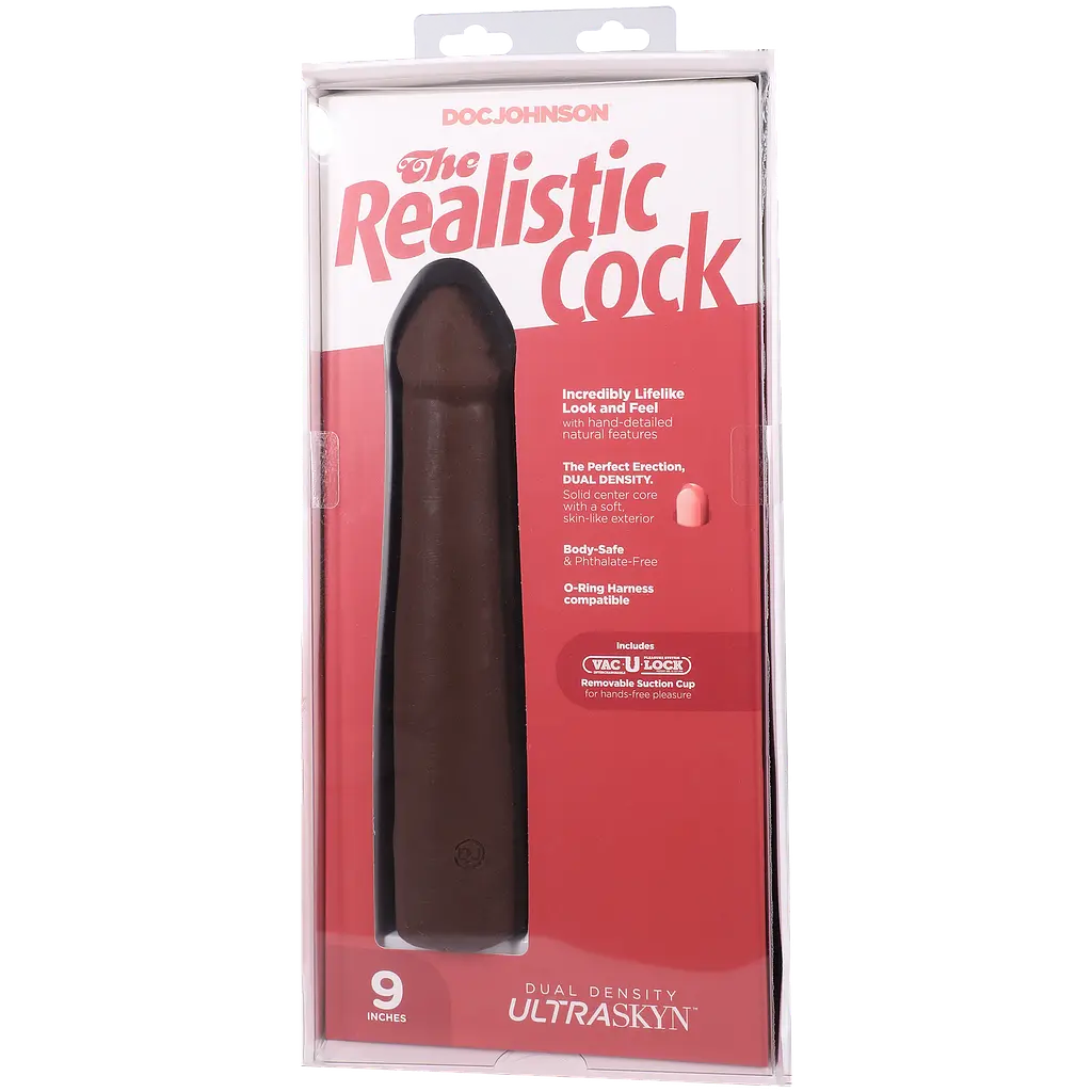 Фалоімітатор Doc Johnson The Realistic Cock ULTRASKYN 9 Inch, 22.9 см - фото 9