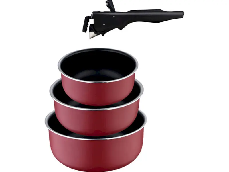 Набір каструль Bergner Click & cook (BG-31608-RD)