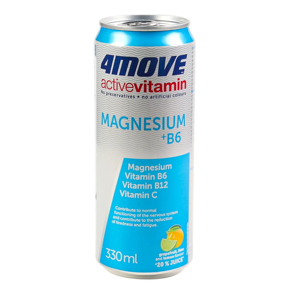 Витамины и минералы 4move Active Vitamin Magnesium + B6 Грейпфрут-лимон-лайм 330 мл  - фото 7