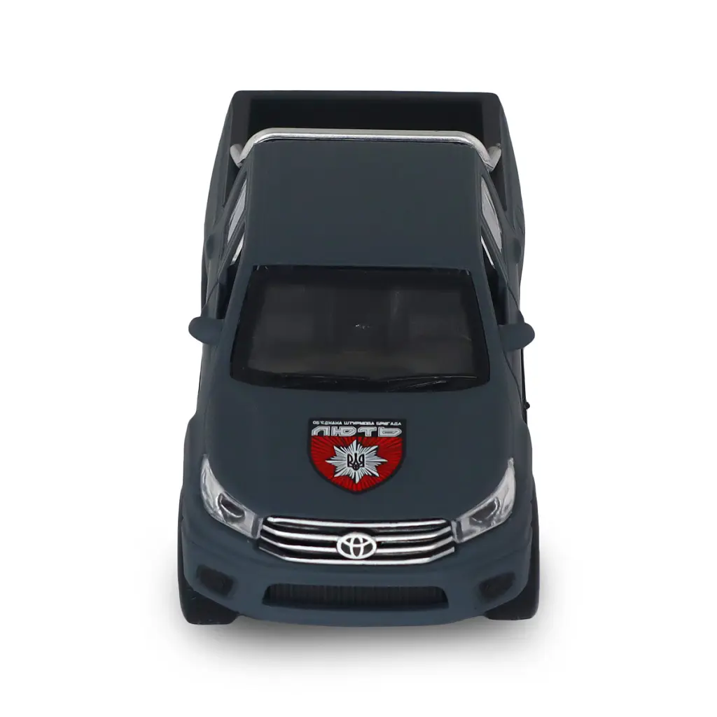 Масштабна модель автомобіля TechnoDrive серії Шеврони Героїв - Toyota Hilux - ОШБр НПУ Лють (KM6118F) - фото 12