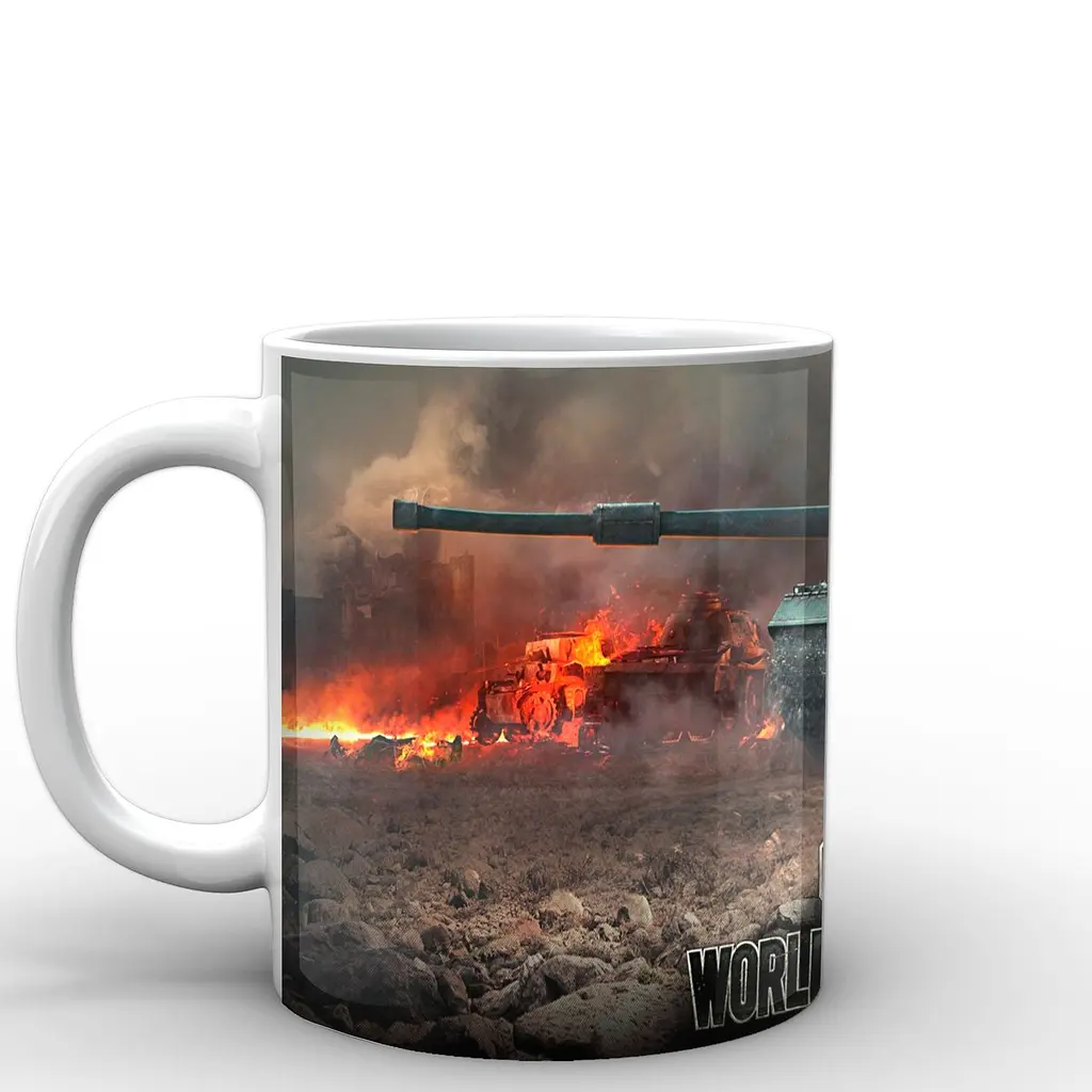 Кухоль GeekLand World of Tanks танк WT.02.060 330 мл білий - фото 2