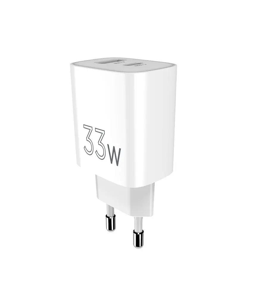 Мережевий зарядний пристрій Sigma mobile X-power 33W GaN, PD, QC (1xUSB-C + 1xUSB-A) Білий (PS33-01) - фото 10