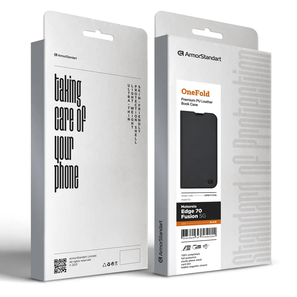 Чохол до мобільного телефона Armorstandart OneFold Case Motorola Edge 70 Fusion 5G Black (ARM91030) - фото 7