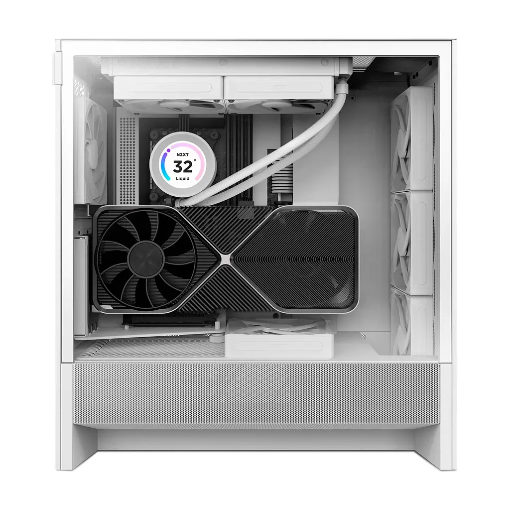 Корпус для ПК NZXT H5 Flow Compact All White (CC-H52FW-01) - фото 8