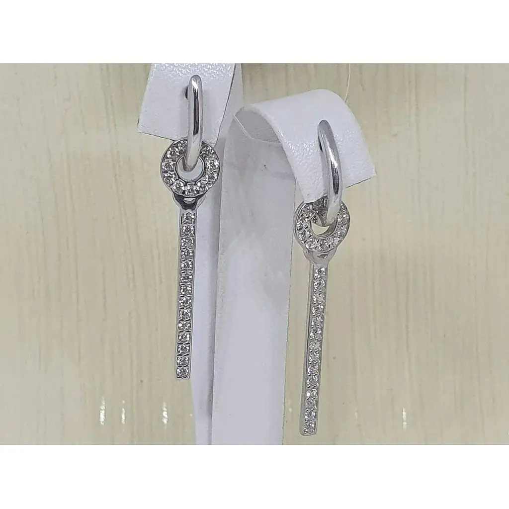 Серебряные серьги Qvaliz с фианитами. 90201371 - фото 2