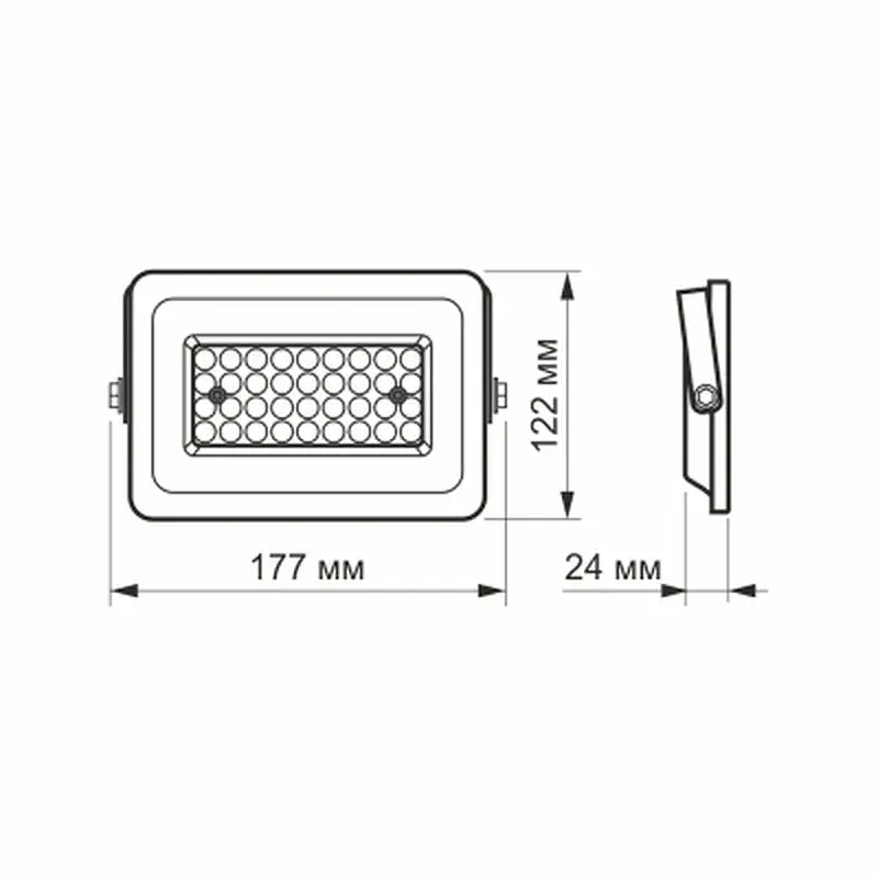Прожектор Videx LED 30W 5000K 220V (VL-F2e-305W) - фото 4