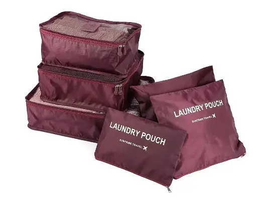 Набір органайзерів для речей Laundry Pouch, 6 сумочок на застібках - фото 4