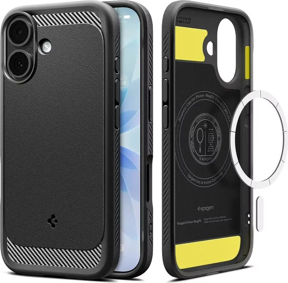 Чохол Spigen для iPhone 17, Rugged Armor MagFit, Matte Black teh0019358 - фото 2