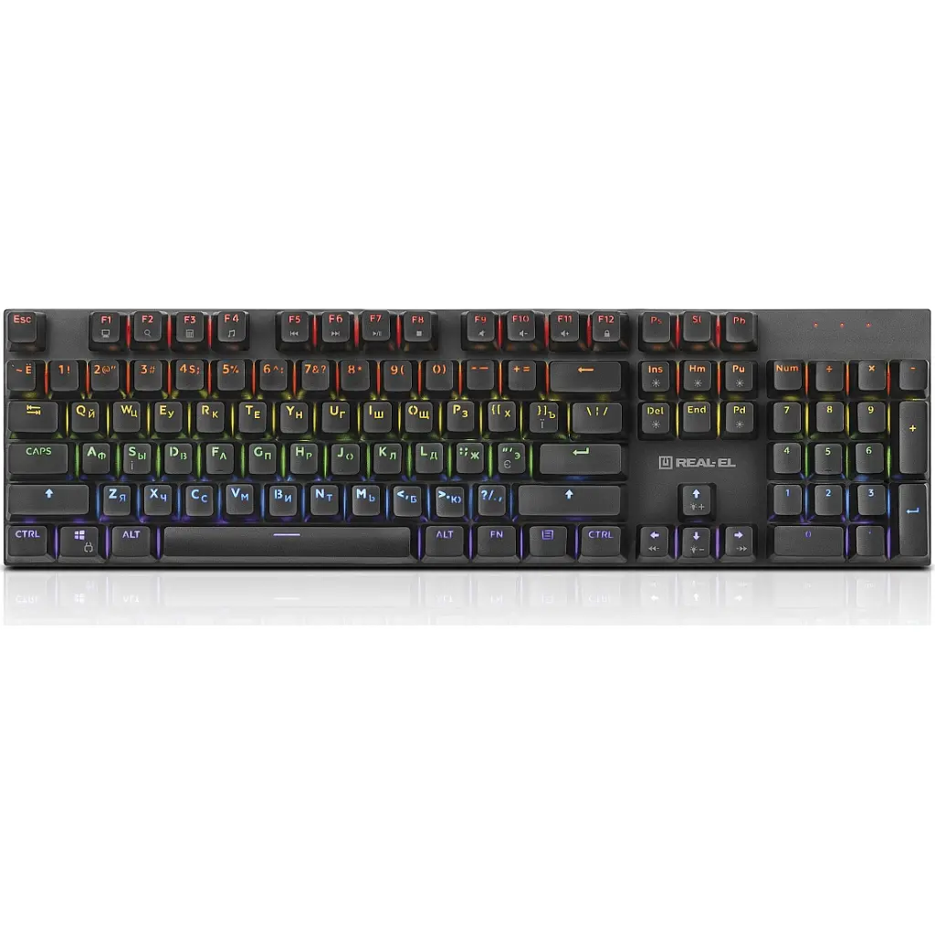 Клавіатура REAL-EL M 13 USB Grey (EL123100045) - фото 3