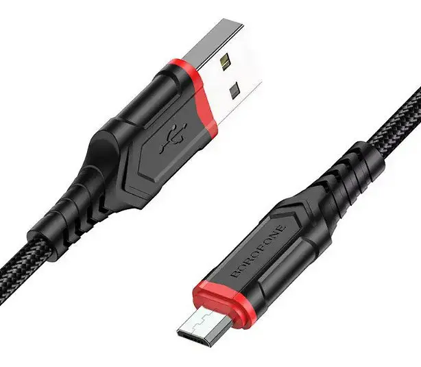 Кабель заряджання BOROFONE BX67 USB Micro-USB Лайтнінг для Apple Lightning для iOS iPhone 6/7/8/X/Xs/11/12/13/14/15/Pro Max Чорний - фото 4