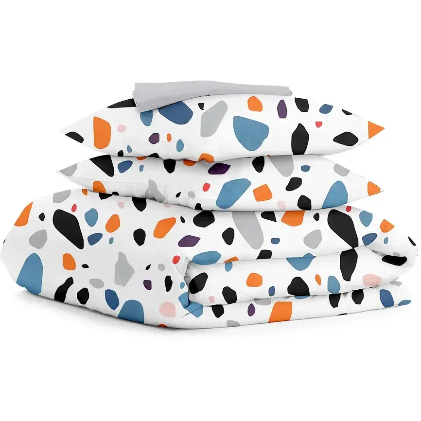 Комплект постільної білизни Cosas полуторний GEMSTONES CS3 160 x 220 см (StoneOrangeBlueWhite_Grey_160)