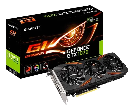 Відеокарта GeForce GTX 1070 8GB Gigabyte G1 Gaming rev.1.0 (GV-N1070G1 GAMING-8GD REV.1.0) Б/В - фото 3