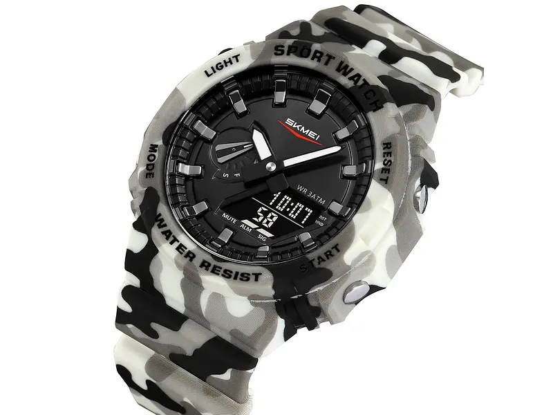 Чоловічий наручний годинник 2351CMGY Camo Grey Skmei acs0029981 - фото 3