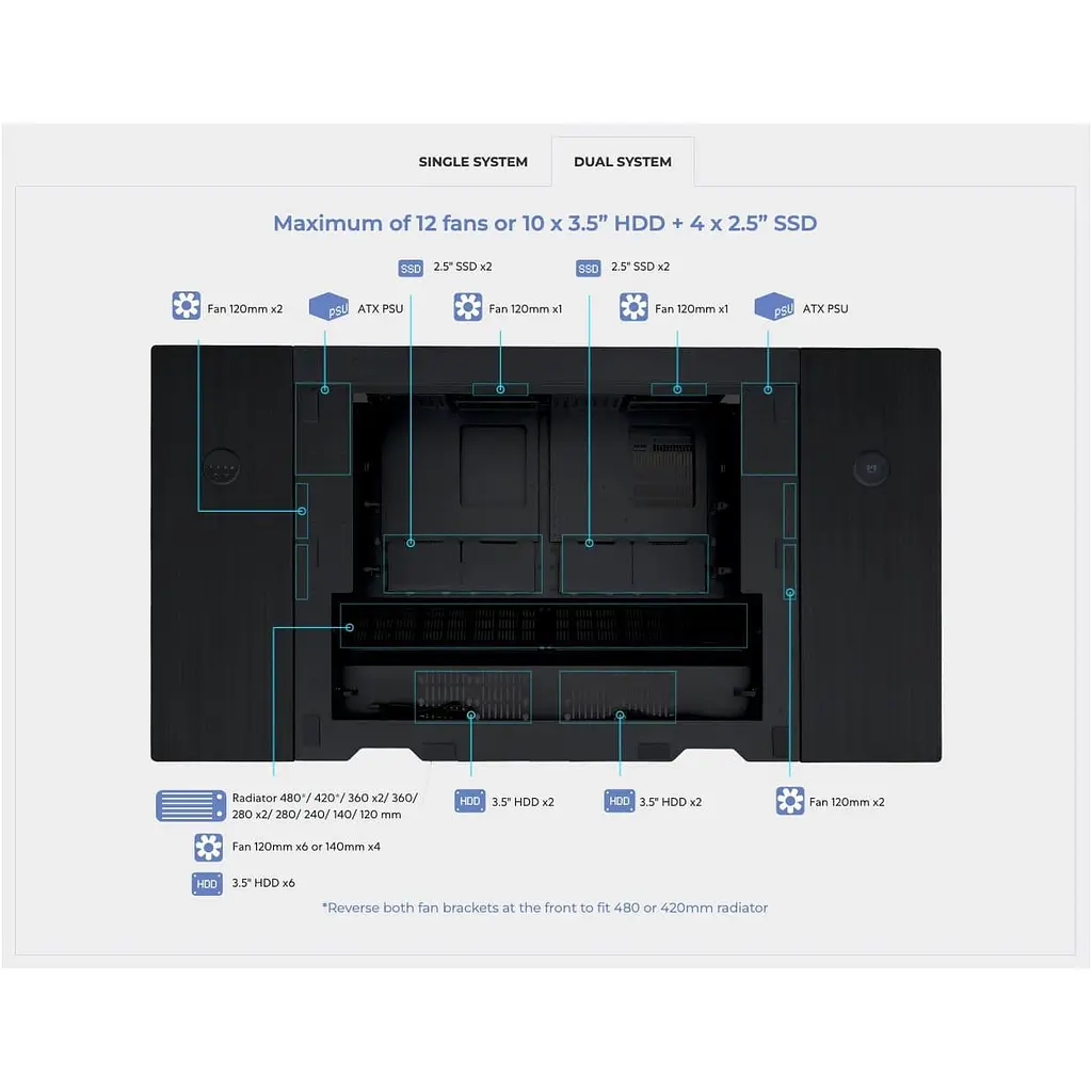 Геймерский стол Lian Li DK07X Gaming Desk Black (G99.DK07X.10EU) - фото 15