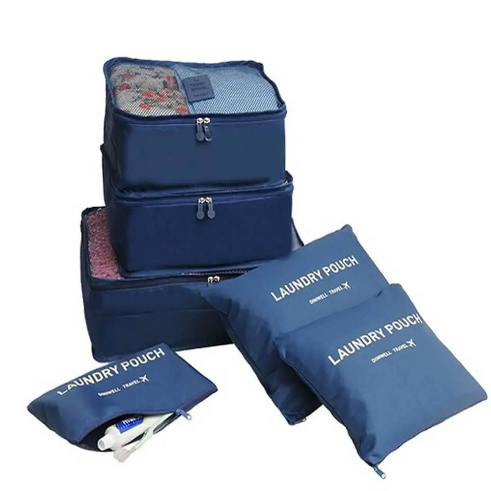 Набір органайзерів для речей Laundry Pouch, 6 сумочок на застібках - фото 2