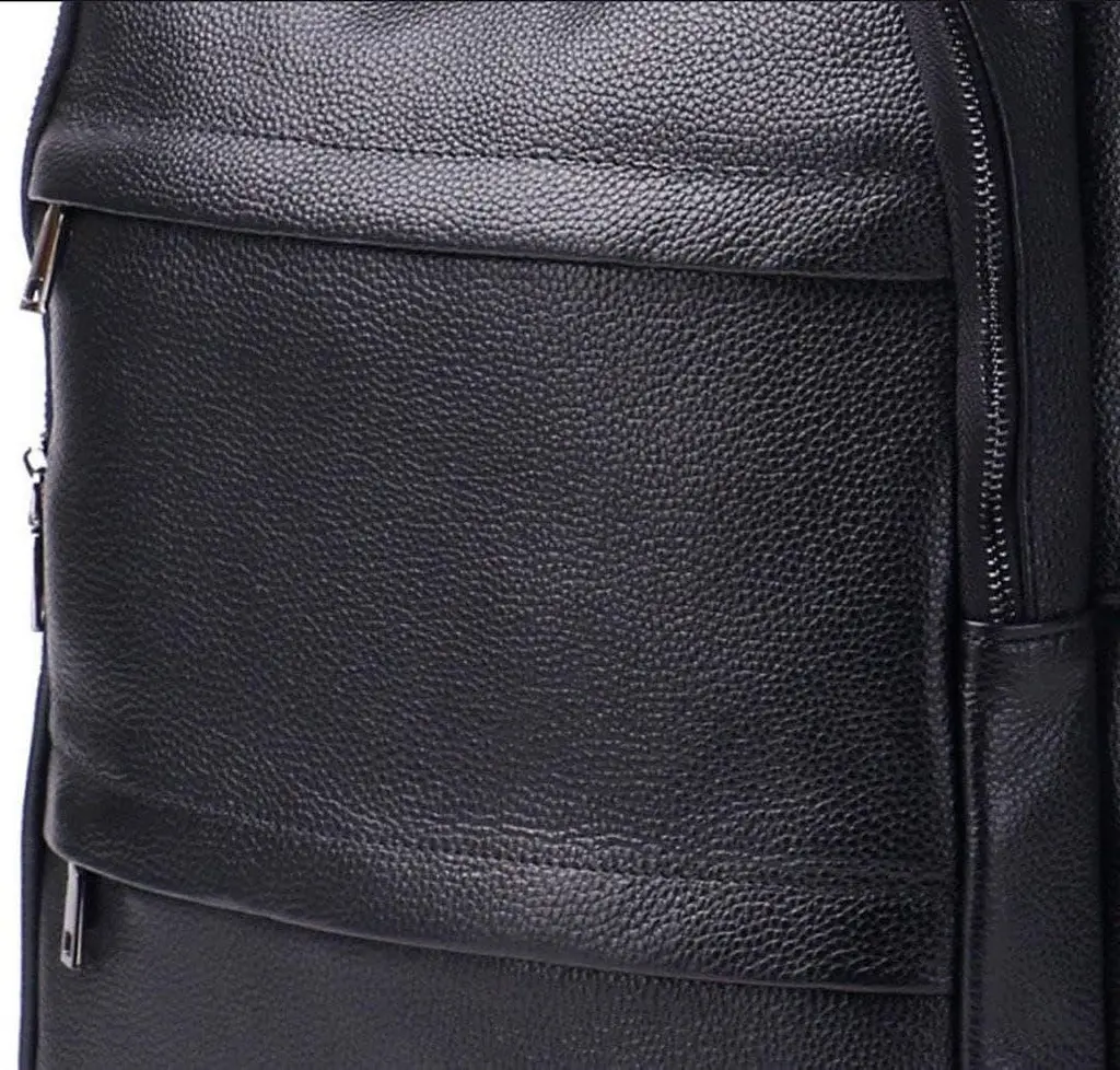 Чоловічий рюкзак для ноутбука та документів з натуральної шкіри Tiding Bag B2-37342A чорний - фото 3