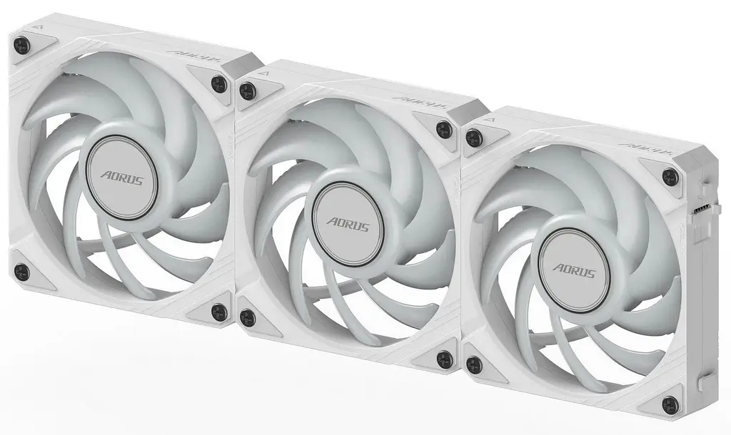 Вентилятор Gigabyte Aorus EZ Chain Fan 120 Ice 3-Pack White (GP-ECFAN1203 ICE) - фото 4