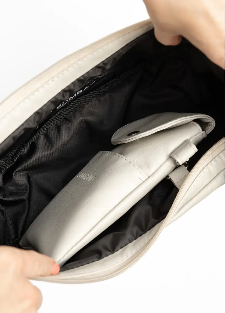 Сумка жіноча Sambag HOBO S білий 30 х 13 х 8 см (53100030) - фото 6