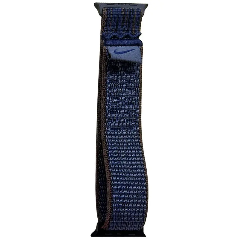 Ремінець Nike Sport Loop для Apple Watch 38/40/41/42mm(ser.10) Black / Blue - фото 2