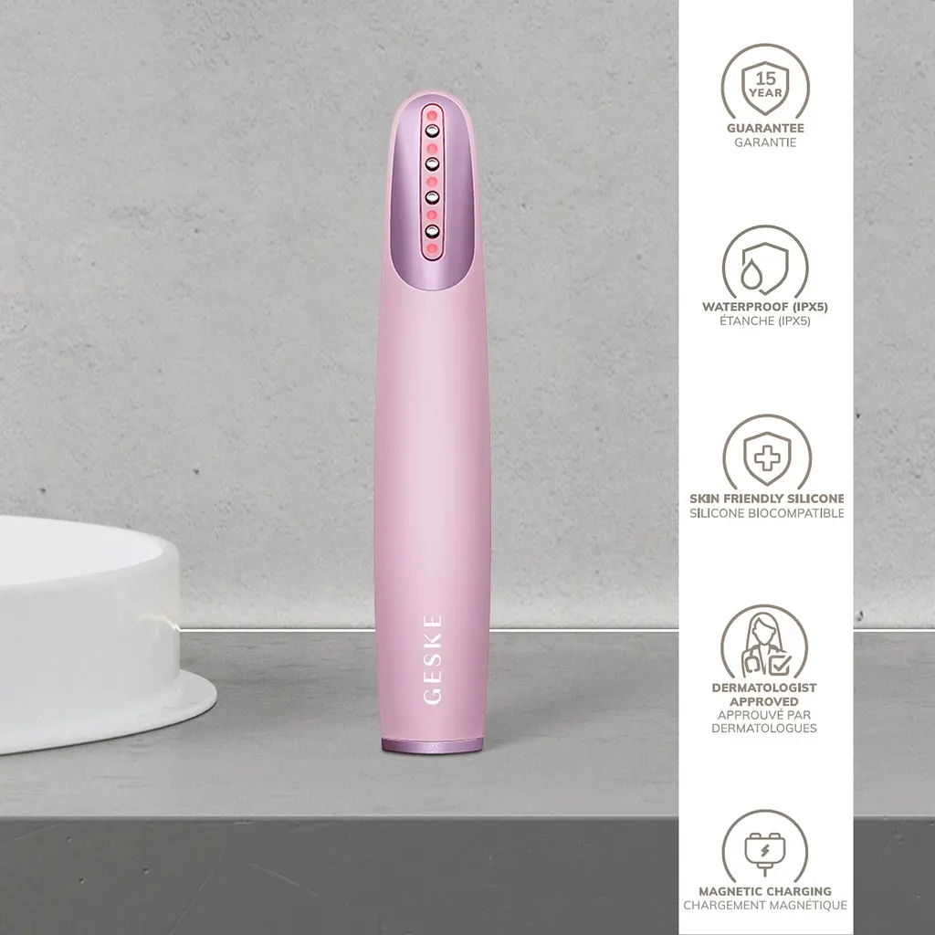 Масажер для обличчя GESKE Skin Firming Wand 7в1 Pink (HB0432) [176854] - фото 5