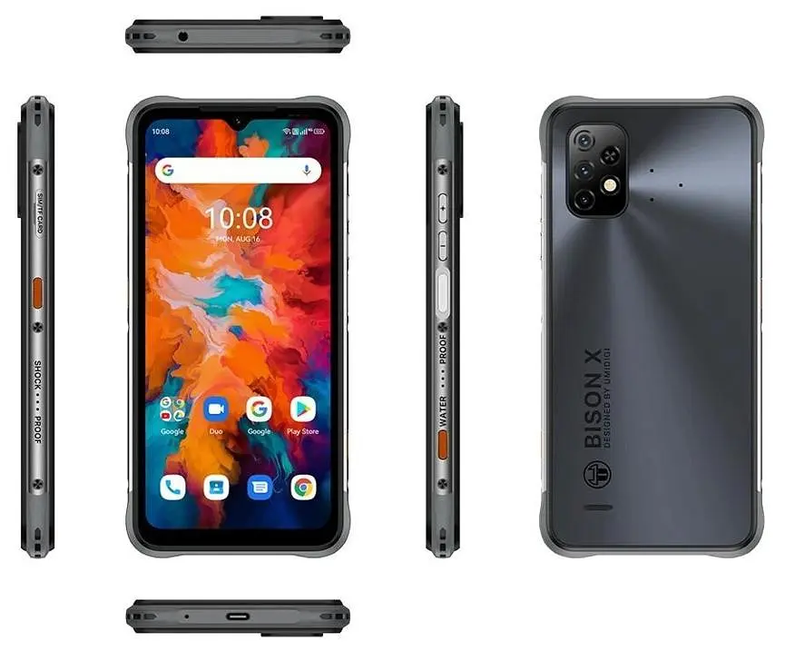 Смартфон Umidigi Bison X10 4/64Gb Gray [65332] - фото 2