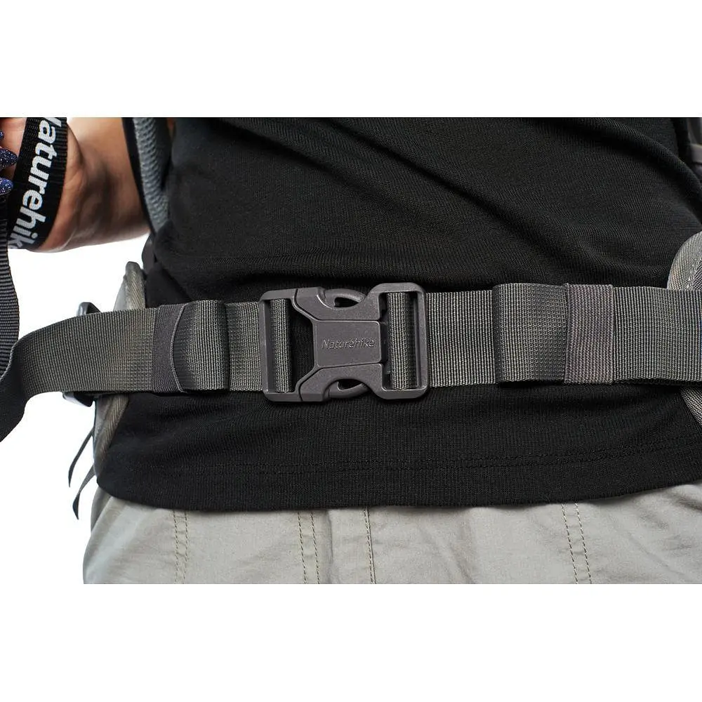 Рюкзак туристичний Naturehike NH70B070-B, 70 л + 5 л, чорно-сірий - фото 9