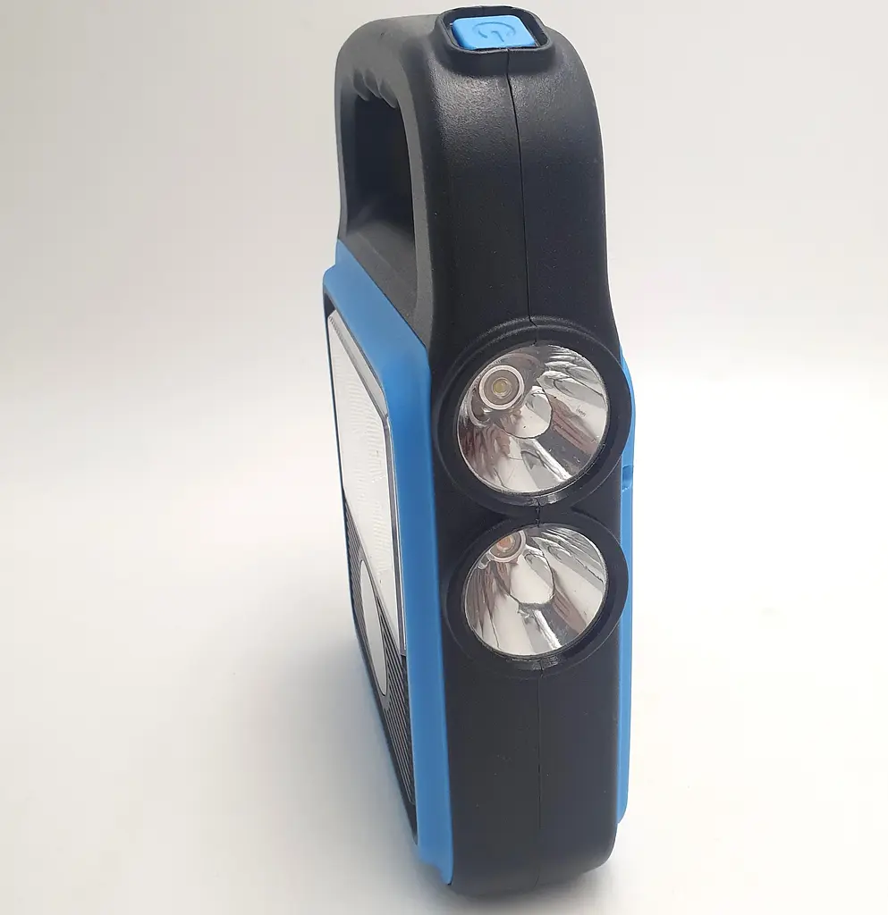 Акумуляторний LED ліхтар прожектор із сонячною панеллю та бокова COB лампа USB вихід HiShin HS-8020D - фото 4