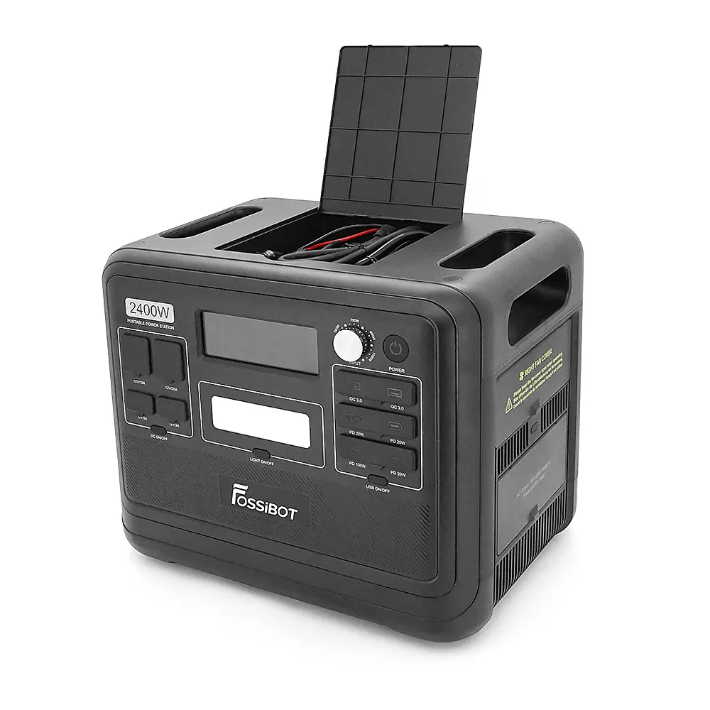 Портативна зарядна станція FOSSiBOT F2400, 2200W/2048Wh LiFePO₄, MPPT 500W max, XT60-12V/25А, 2xDC5521-12V-3A, CarPort-12V-10A, 2xAC23 4xUSB-C-100W, Wi-Fi, Bluetooth, charge 2 h,386*840*321 мм. 22кг - фото 2