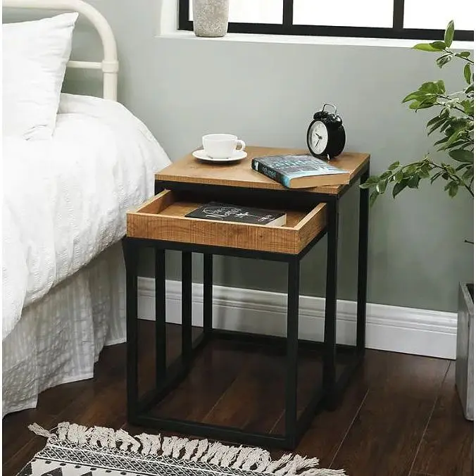 Комплект журнальных столиков Leobert Ascet в стиле Loft 45х40х55 см, 40х38х51 см 2 шт. - фото 5