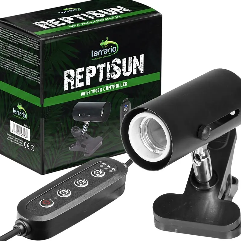 Світильник з затискної ручкою і таймером Terrario ReptiSun Time Control 200W - фото 2