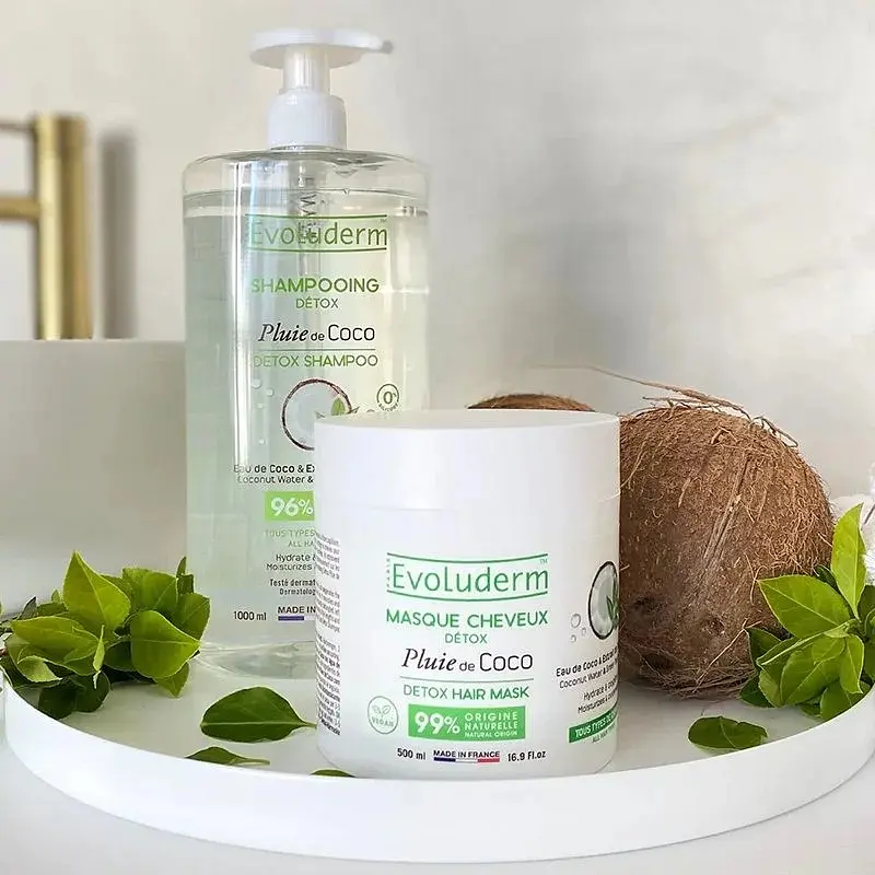 Шампунь Evoluderm для всіх типів волосся детокс з водою кокоса 1 л - фото 3