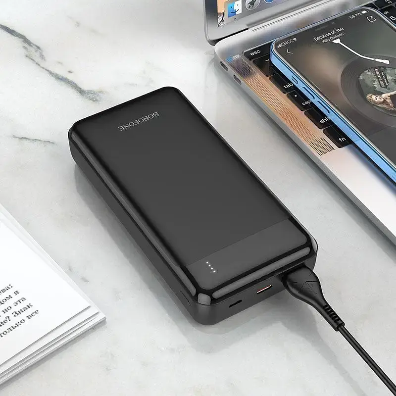 Универсальная мобильная батарея Borofone BJ19A 20000mAh PD20W+QC3.0 (Черный) - фото 5